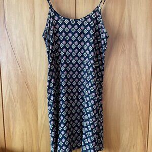 Vintage 90s Grunge Floral Slip Mini Dress